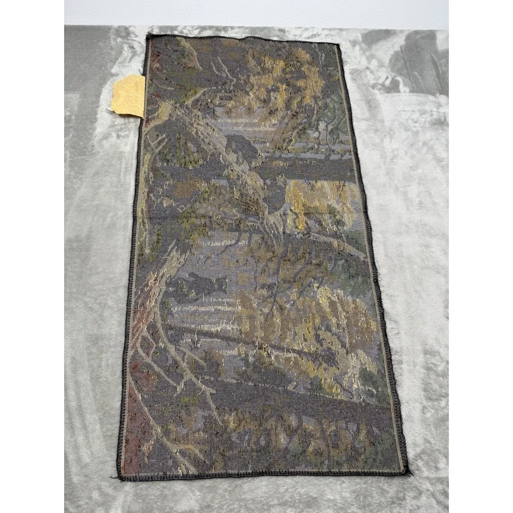 Vintage Bear And Cubs Tapestry Rug Wall Decor Art Made In Italy 39x19 1960s 60s